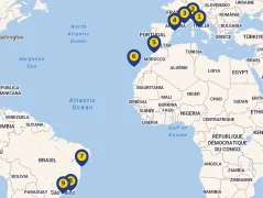 Mapa plavby