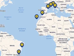 Mapa plavby